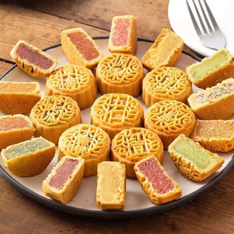 广式迷你小月饼软皮五仁豆沙草莓凤梨中秋老式手工独立水果多口味,淘宝优惠券,粉丝福利购,淘宝优惠卷