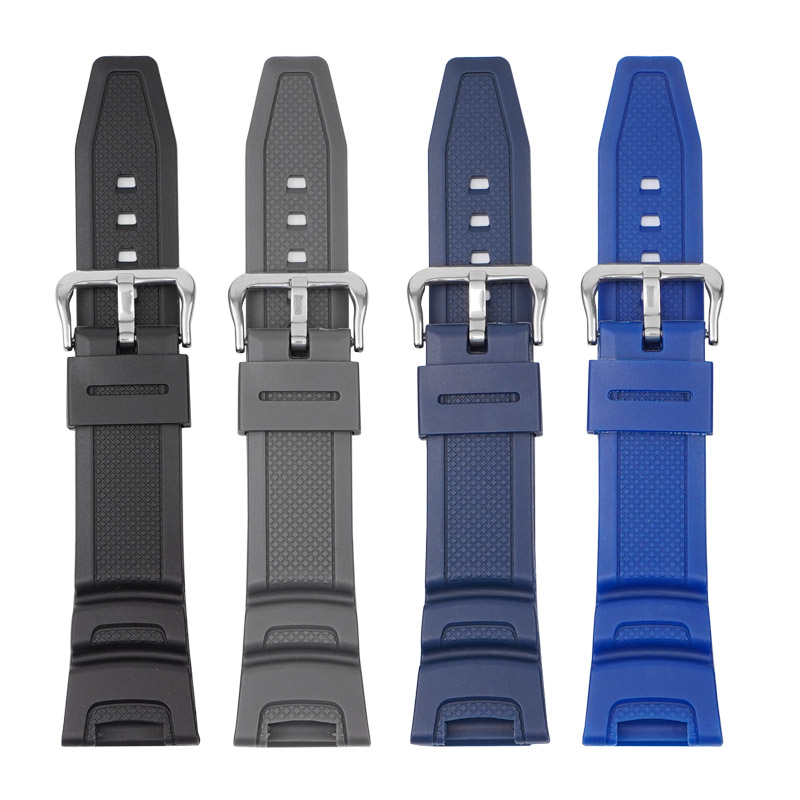 代用卡西欧SGW100表带原装prg110表带凹型接口casio SGW-100橡胶 - 图1