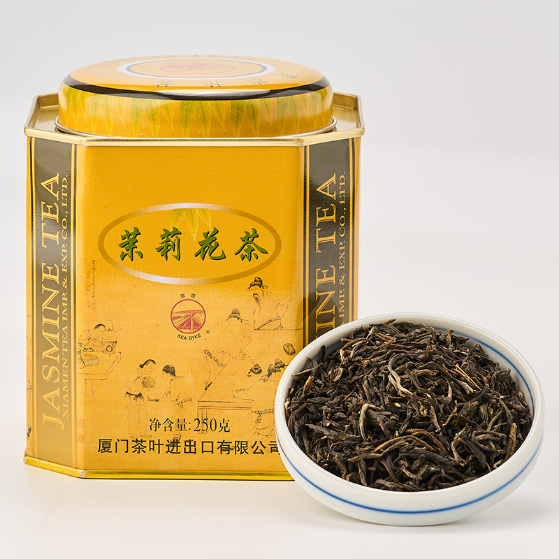 中粮海堤茶叶茉莉花茶 XJT510香气浓郁芬芳居家茶绿茶 250g/罐-图2