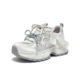 ຮູບພາບທີ່ດີທີ່ສຸດ 26 Summer Mall Mesh Breathable Grey Dad Shoes Thick Sole Heightening Sports Women's Shoes G1032BM6