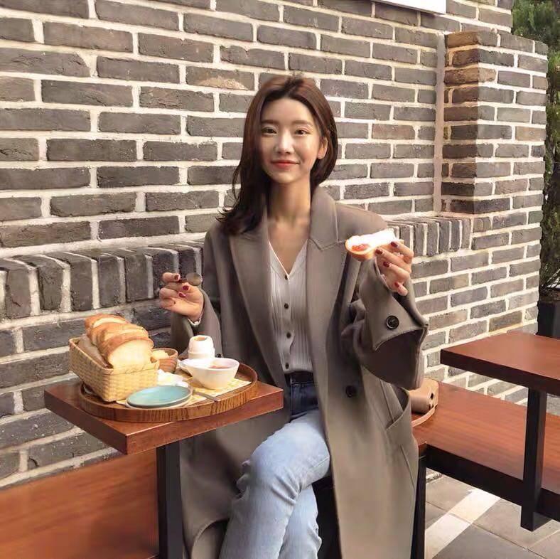 双面中长款2020秋冬新款羊绒大衣 同一个春天毛呢外套