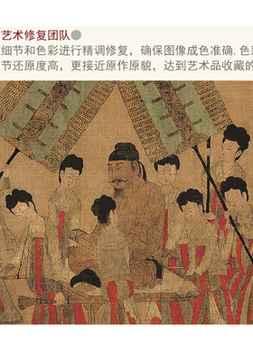 阎立本步辇图手卷十大传世名画