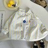 Boys' shirt long sleeve spring and autumn style new 2025