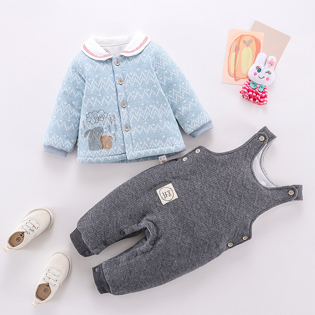 Decimal point overalls for men, quilted jacket, children's clothing