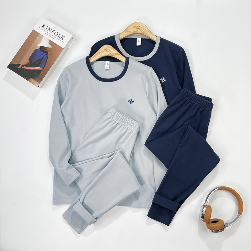 Boys' velvet underwear set for autumn and winter teenagers