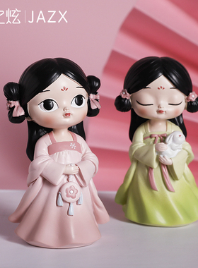 宫廷娃娃少女心风创意摆件