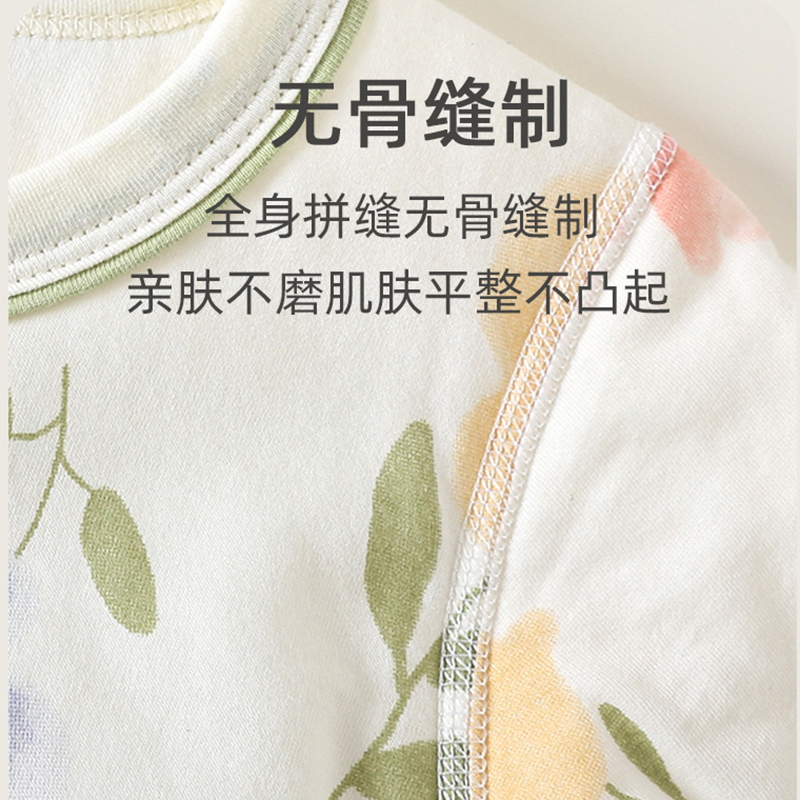 薄棉连体衣婴儿春秋款外出40g纯棉a类女宝宝夹棉无骨早春衣服春装 - 图3