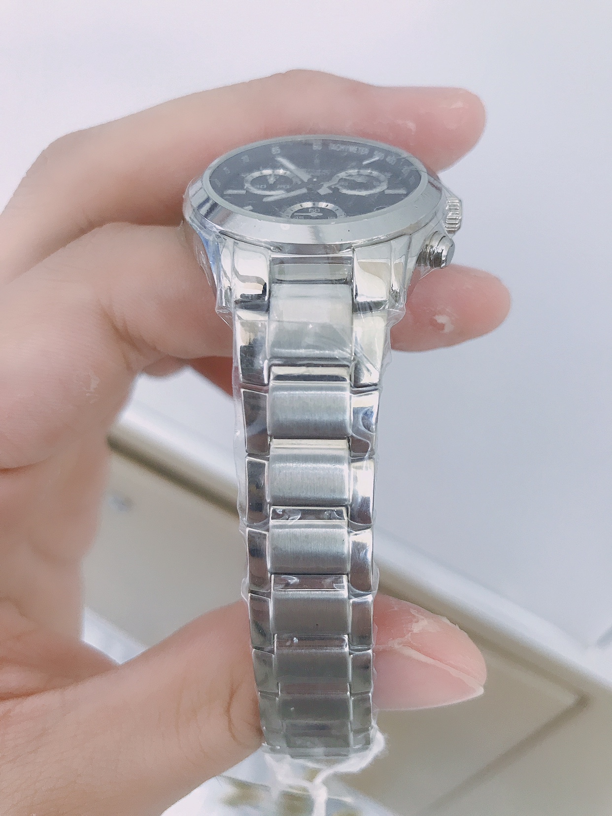 卡西欧日本时尚镜面石英防水黑色女表多功能5000BP-1AVDR - 图0