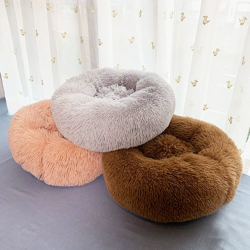 Кошачья гнездо кошачья кровать собачья гнездо осенью и зимняя кровать для домашних животных маленькая собака плюшевая собака диван -кровать осень и зимние кошки