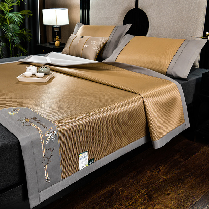 夏季藤席草席可折叠冰丝席双人家用裸睡抗菌席子宿舍单人夏天凉席,淘宝优惠券,粉丝福利购,淘宝优惠卷