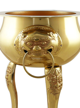 纯铜寺庙祠堂供奉佛前狮头