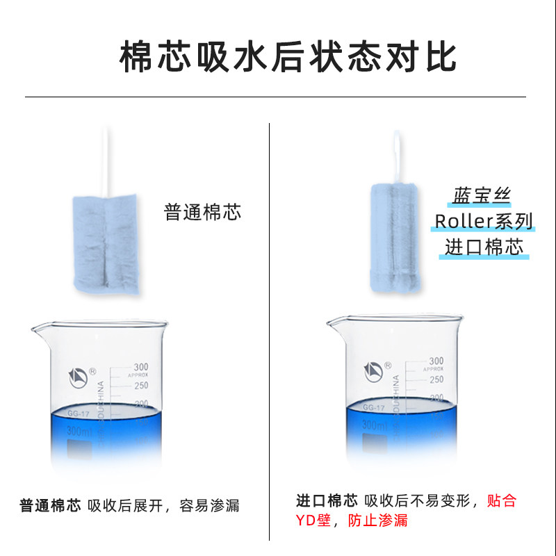 蓝宝丝全新roller进口棉芯少女款棒 bluetex卫生棉条