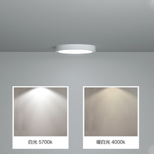 美的明装筒灯led天花灯客厅家用走廊玄关过道圆形免开孔筒灯