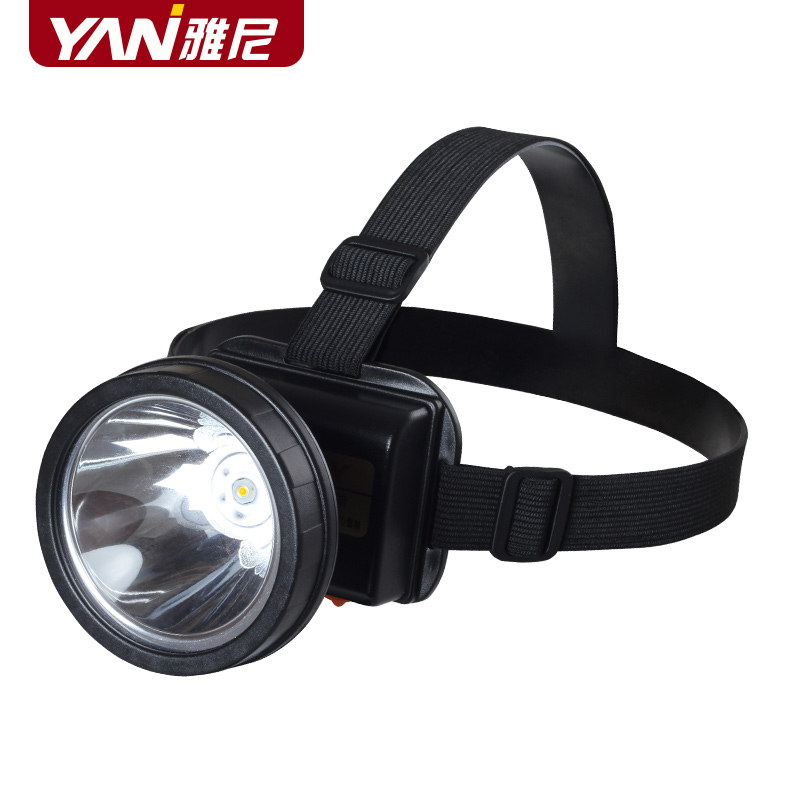 雅尼713LED钓鱼头灯强光远射充电防水夜钓割胶头戴手电筒户外黄光 - 图2