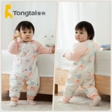 童泰 Детское хлопковое стеганое удерживающее тепло демисезонное боди для новорожденных подходит для мужчин и женщин для девочек