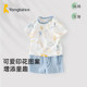Tongtai baby boy short sleeve suit summer ຊຸດ