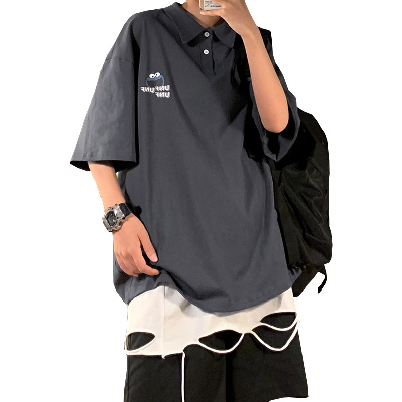 短袖港风潮流宽松学生原宿风t恤 v37T恤