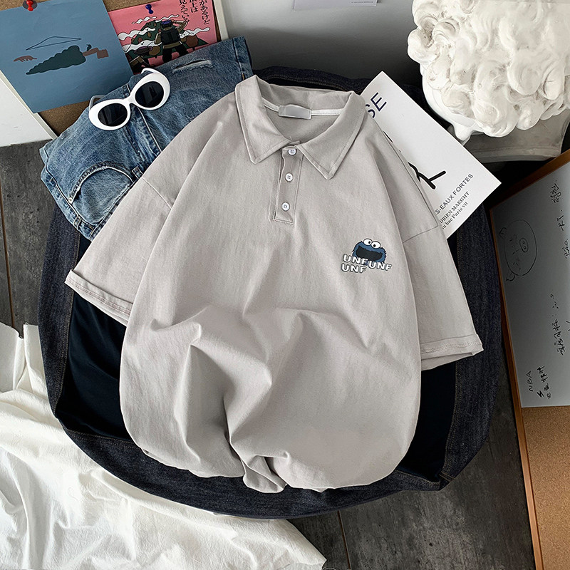 短袖港风潮流宽松学生原宿风t恤 v37T恤