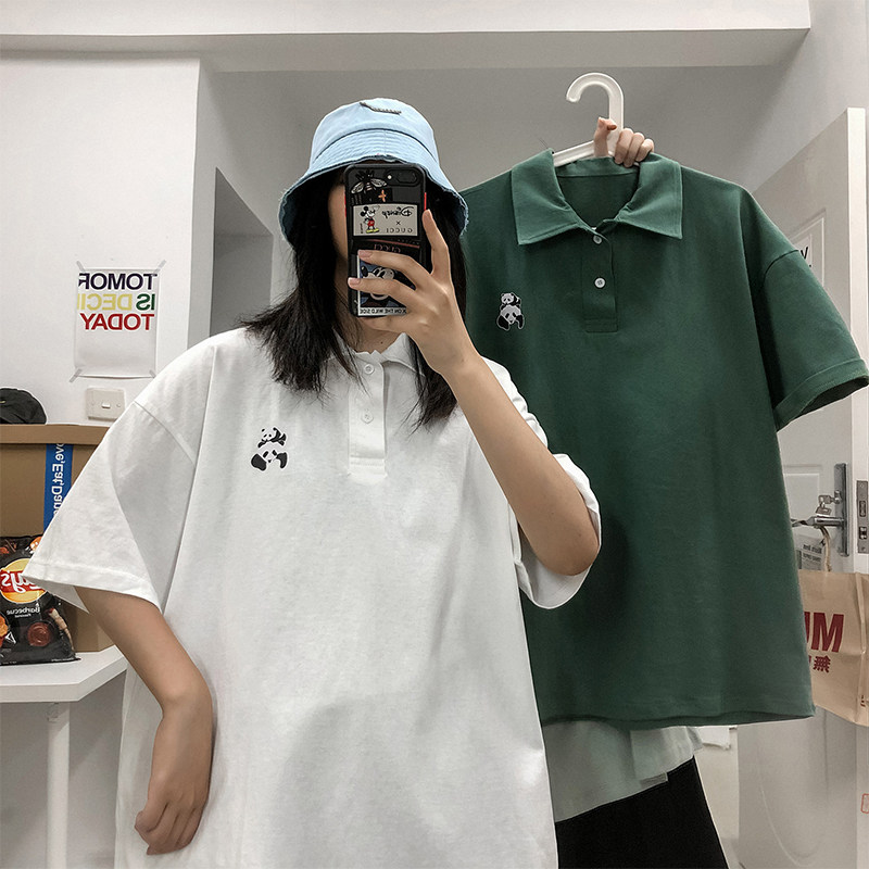 超火cec短袖男潮牌潮流宽松polo衫 v37T恤