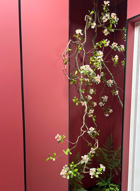高端会所景观装饰悬挂海岛春花