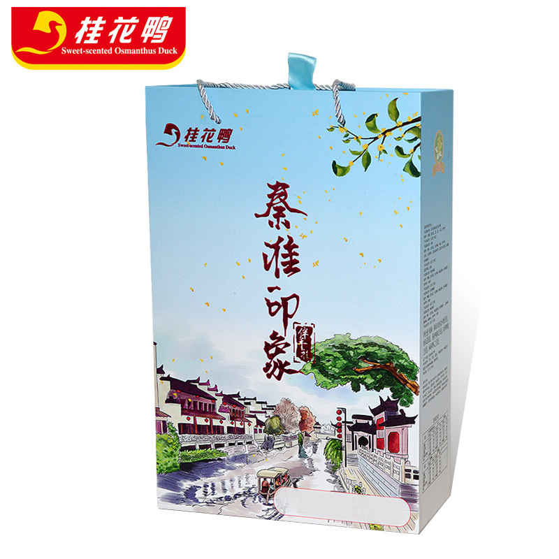 桂花鸭秦淮印象礼盒950g伴手礼正宗南京特产盐水鸭礼品-图0