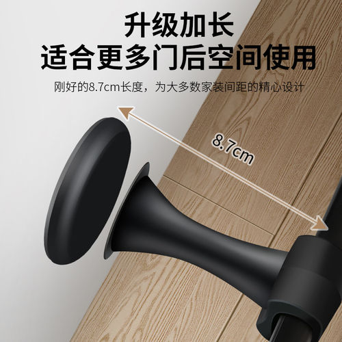 门吸免打孔新款门把手防撞硅胶吸盘静音卫生间后强磁吸门挡门阻器 - 图1