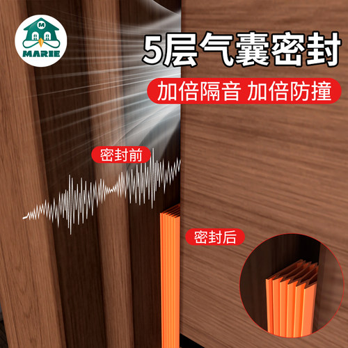 门缝密封条防盗门进户门框胶条隔音条窗户房门挡防风神器缝隙漏风 - 图0
