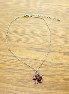 饰品甜美风复古短款项链