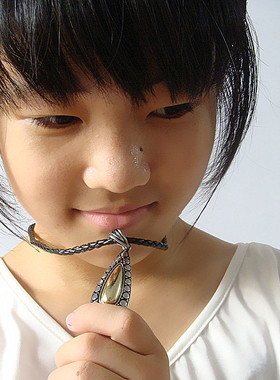 饰品欧美复古锁骨链五折