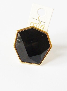 不规则几何形糖果色夸张宝石戒指