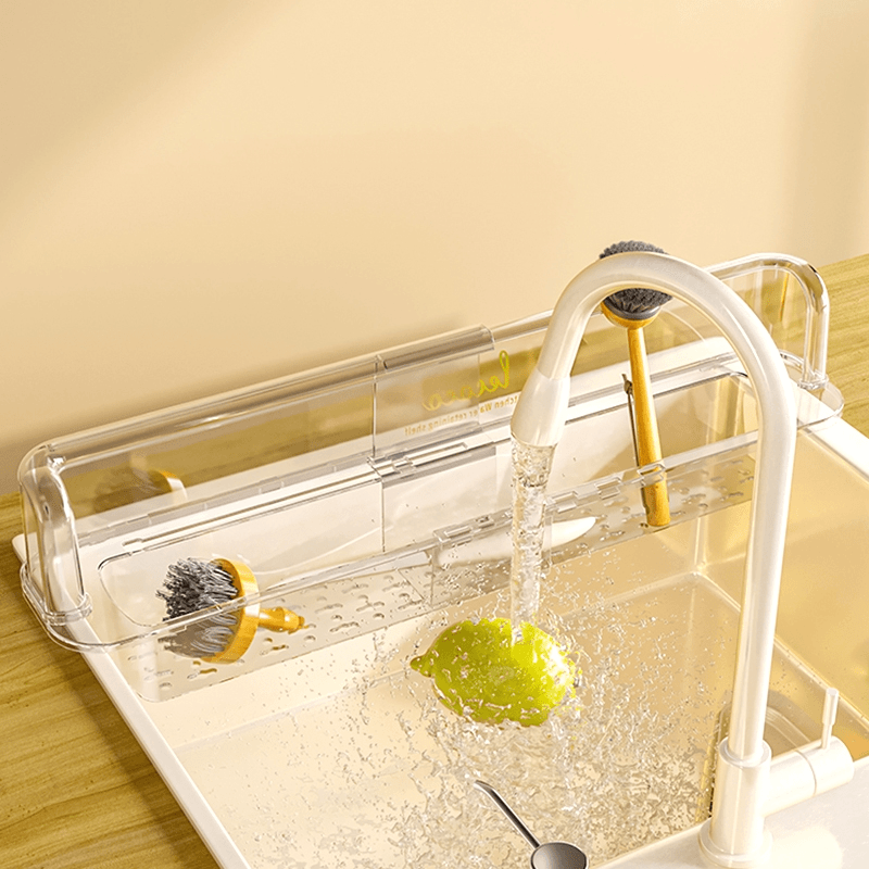 米木亚克力水槽挡水板厨房防溅水神器水池台面隔水洗碗池洗菜盆 - 图0