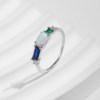 Modian S925 silver fantasy light luxury opal sweet ring
