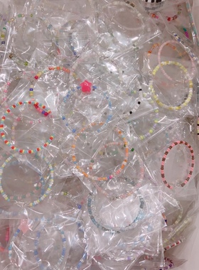 10条米珠手串高颜值ins风手链手串原创手工钢圈米珠手链闺蜜礼物