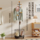 Bedroom floor-standing open coat rack storage artifact