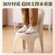 Backrest plastic household comfortable long-term sitting stool thickened adult and child shoe changing stool simple and fashionable children's dining chair