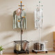Bedroom floor-standing open coat rack storage artifact