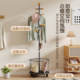 Bedroom floor-standing open coat rack storage artifact