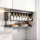 Kitchen condiment storage rack wall-mounted wall cabinet below preparation plate storage cabinet wall condiment storage box
