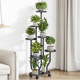 Living room floor-standing flower shelf balcony storage rack outdoor courtyard succulent iron flowerpot bracket shelf extension rack