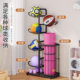 Indoor ball storage rack multi-layer home school basketball football volleyball storage rack children's ball holder finishing basket ball rack