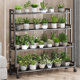 Flower rack living room floor-standing storage rack balcony succulent flower pot rack simple iron plant display shelf