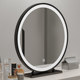 Simple desktop vanity mirror round desktop vanity mirror bedroom student dormitory iron large mirror vanity mirror