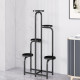 Flower shelf living room floor-standing balcony storage rack outdoor courtyard succulent iron flowerpot bracket shelf extension rack