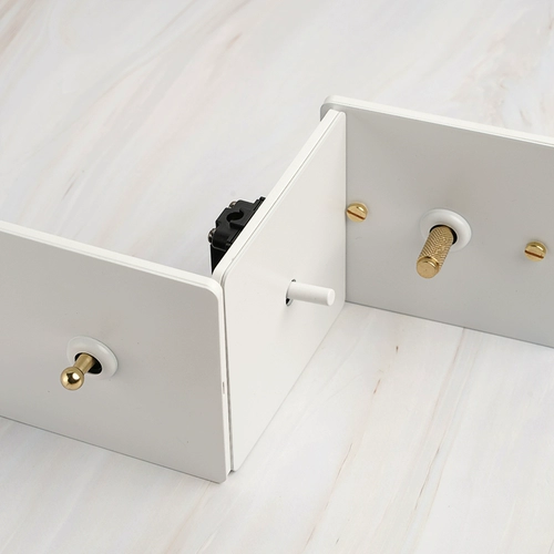 Pialt86 тупой белый минималистский ветер из нержавеющей стали Краска дома переключатель ретро бронзовый рычаг