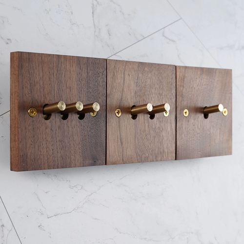 Масло для загара, латунная световая панель, ретро переключатель из натурального дерева