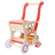 Baby multifunction school walking cart Baby trolley Learn walking walking aid cart Anti-side turning children push for fun toys