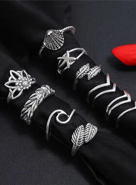 蝴蝶爱心指环高级感气质配饰