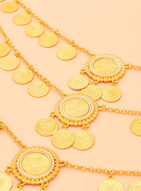 波西米亚异域风情长款流苏肩链