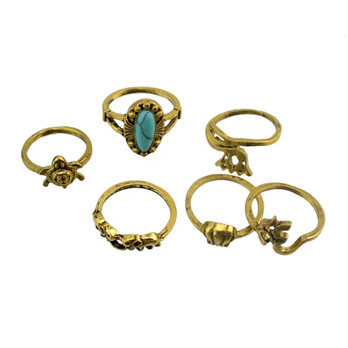 Кольцо, бирюзовый комплект, аксессуар, стиль бохо