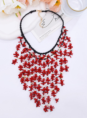 2025秋季新品欧美风手工编织项链